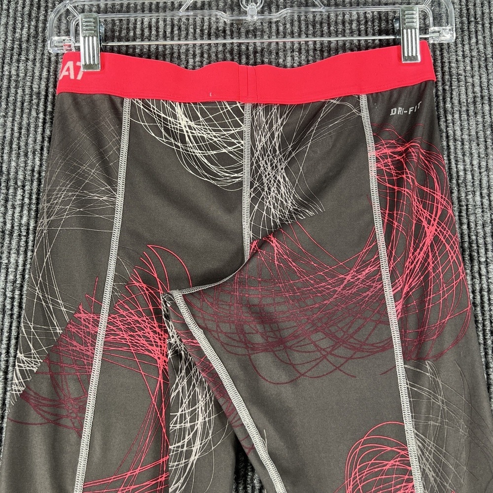 Nike Leggings Pro Combat Dri-Fit Womens Size Small Compression Gray Pink - Picture 8 of 14